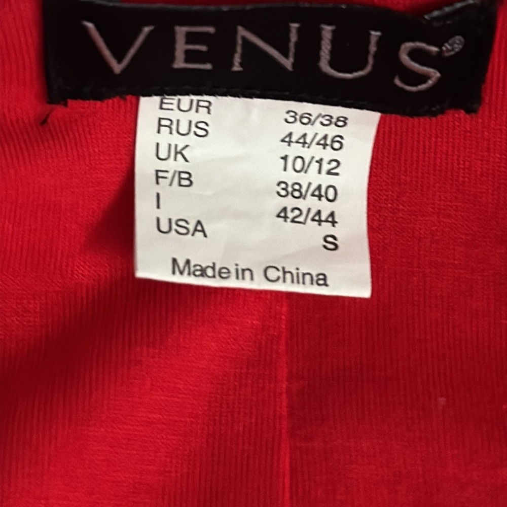 Venus Soft Comfy Sexy Red Sleeveless Dress Sz Small EUC never worn. - Picture 6 of 7